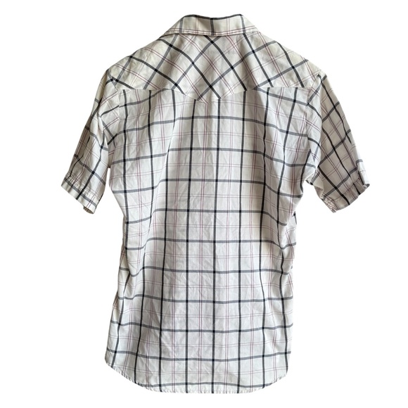 Vintage Saddle King Western Snap Shirt Men's L Plaid Pearl Snap Cowboy Rodeo 70s - Picture 4 of 8